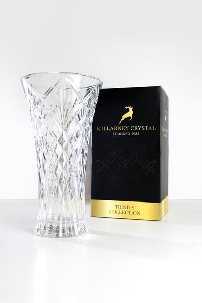 Killarney Crystal Trinity Flared Vase - 9” PQ8