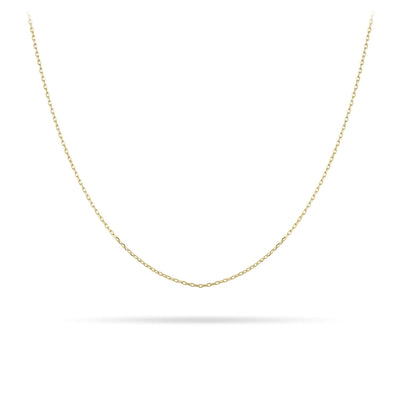 Gisser Sterling Silver Necklace - Gold Plated Silver Classic Anchor Chain