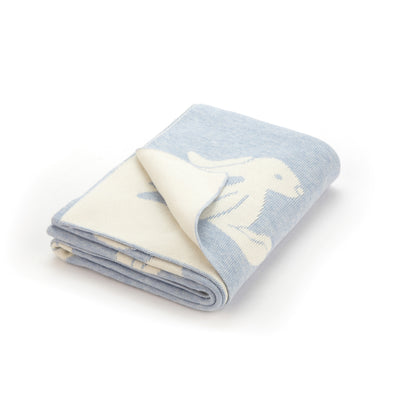 Jellycat Bashful Bunny Blanket Gift Set - Blue/Pink