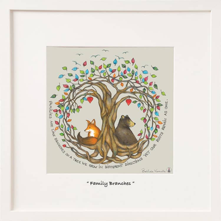 Belinda Northcote 'Family Branches' Framed Print*