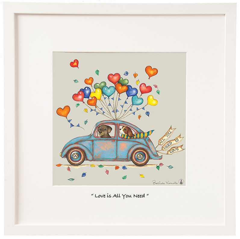 Belinda Northcote 'Love Is All You Need' Framed Print**