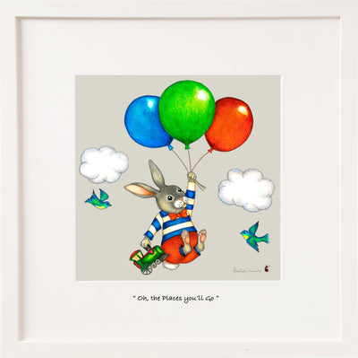 Belinda Northcote 'Oh!, The Places You'll Go' Framed Print*