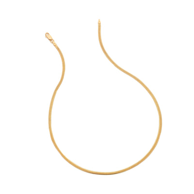Hot Diamonds by Jac Jossa -18ct Gold Plated Sterling Silver Embrace Oval Snake Chain