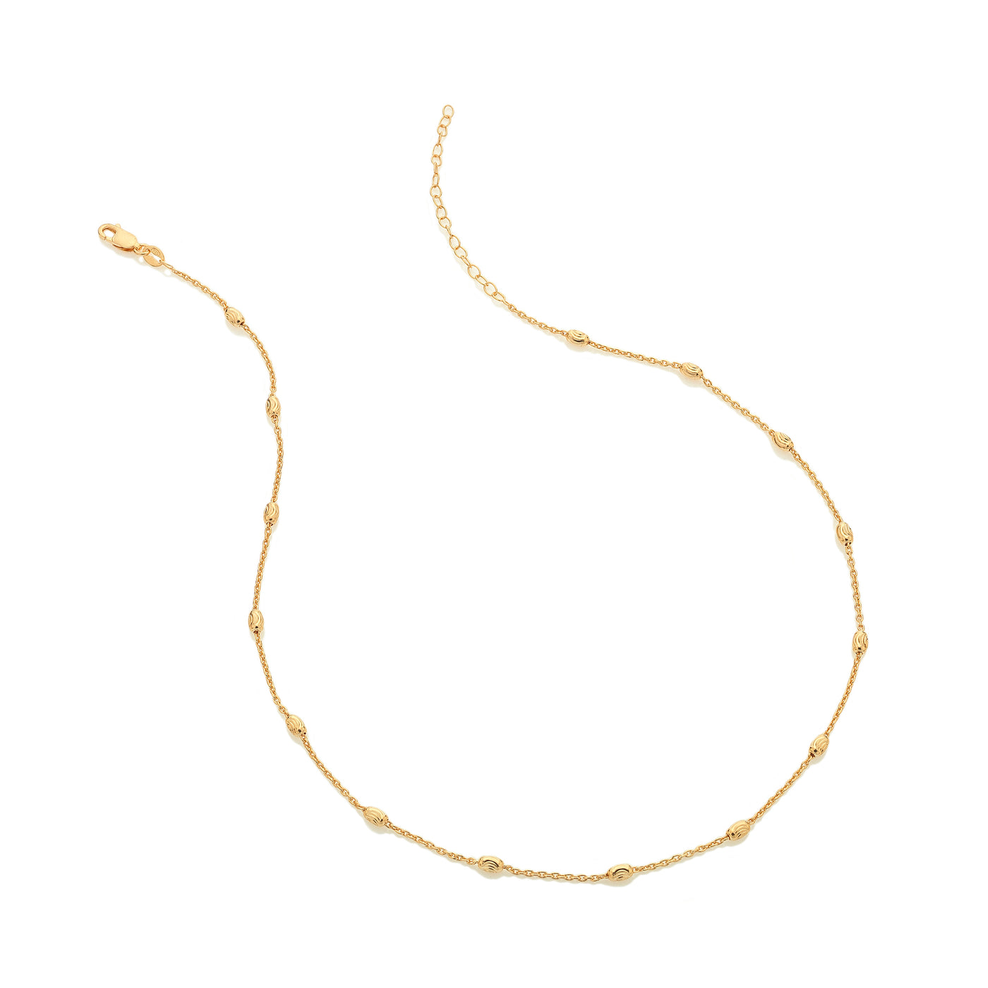 Hot Diamonds by Jac Jossa - 18ct Gold Plated Sterling Silver Embrace Oval Cable Chain