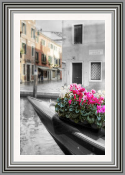 Canal Flori Framed Picture - Art on Glass - **CLICK & COLLECT ONLY**