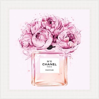 Chanel Perfume Bottle Framed Picture No. 6 - Art On Glass- **CLICK & COLLECT ONLY**