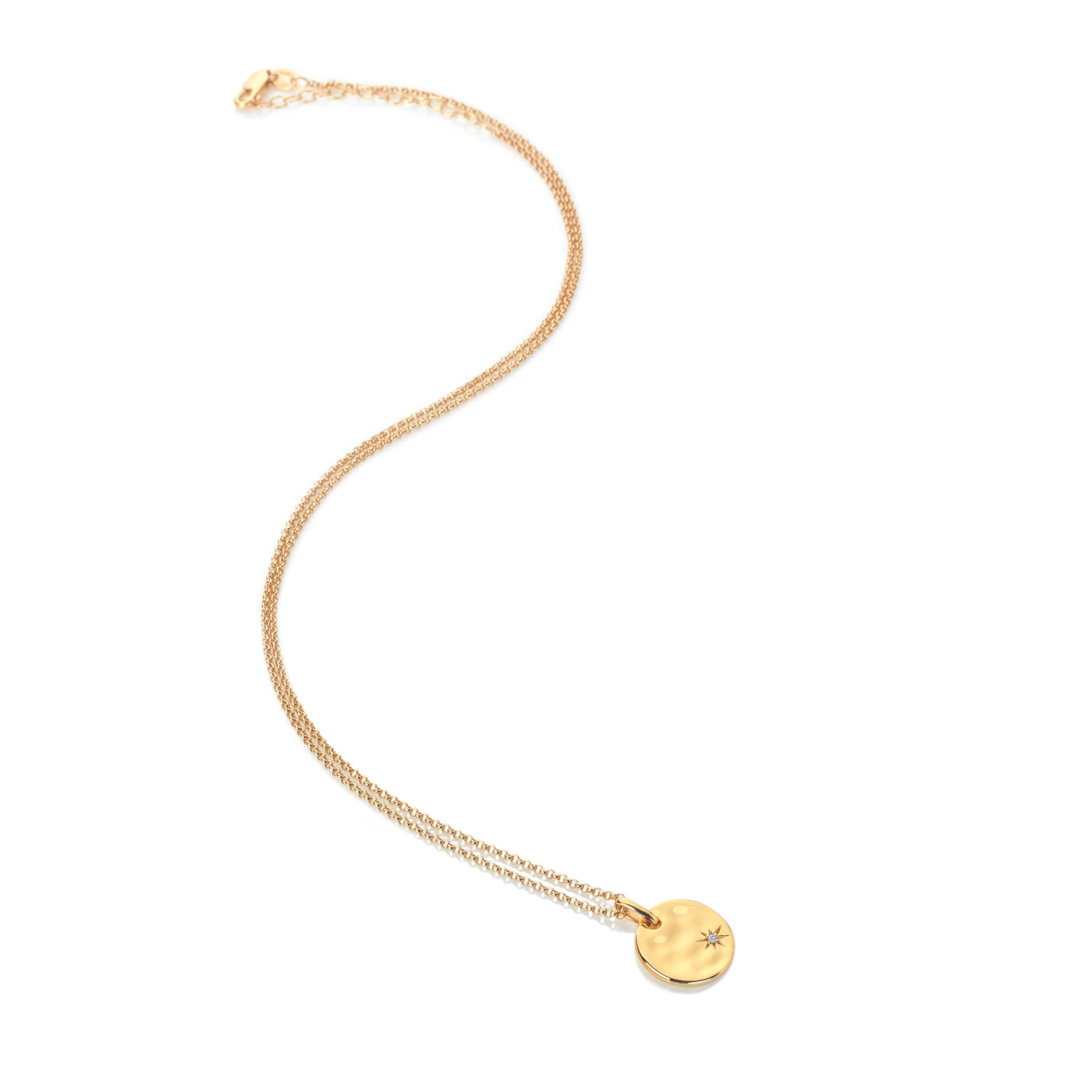 Hot Diamonds by Jac Jossa - 18ct Gold Plated Sterling Silver Lunar Pendant - Small