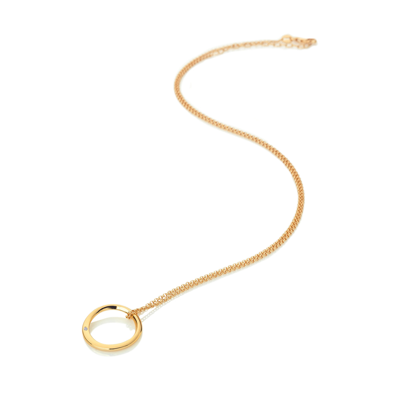 Hot Diamonds by Jac Jossa - 18ct Gold Plated Sterling Silver Soul Pendant