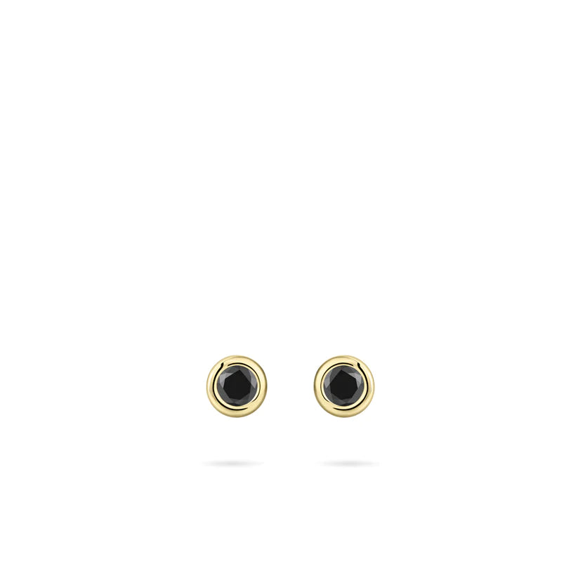 Gisser Sterling Silver Earrings - 5mm Studs with Zirconia Stone
