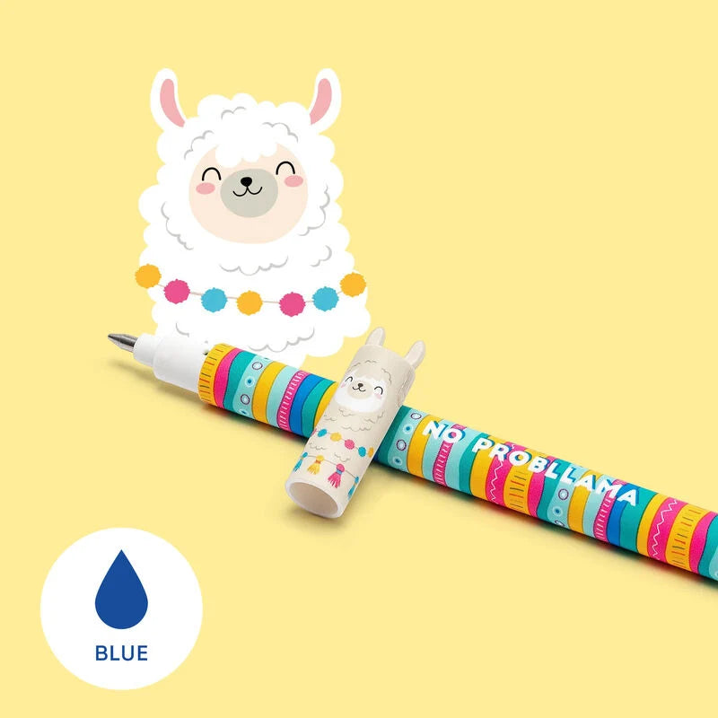 Legami Erasable Pen - Llama - Blue Ink