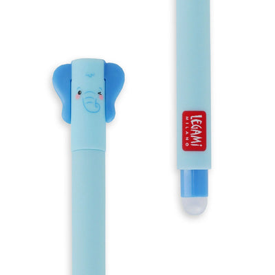 Legami Erasable Pen - Elephant - Blue Ink