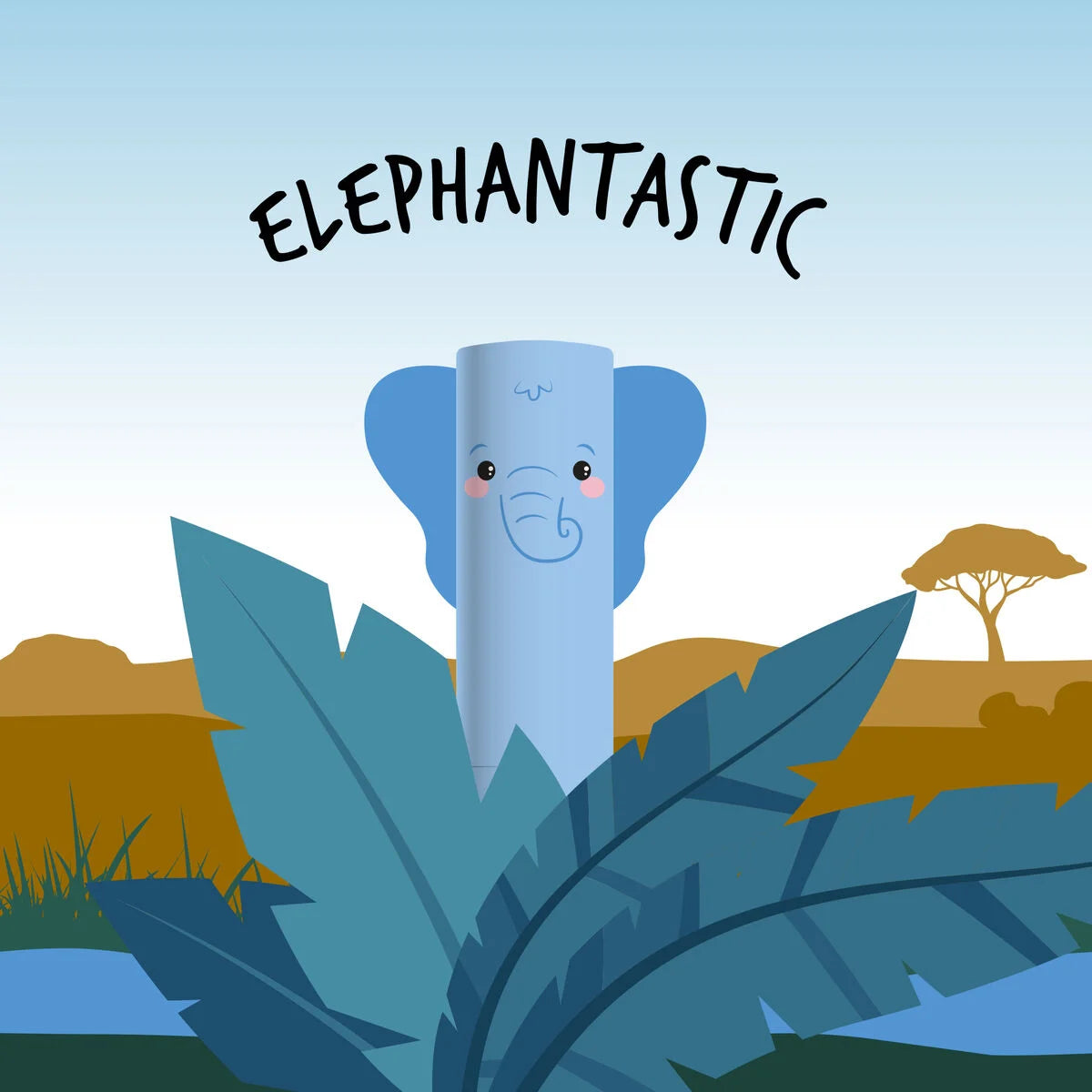 Legami Erasable Pen - Elephant - Blue Ink