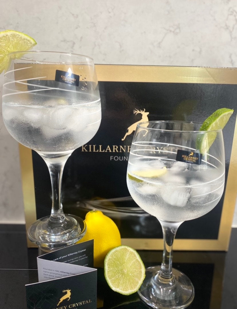 Killarney Crystal Rossmore Collection Gin Glass - Set of 2 PQ6