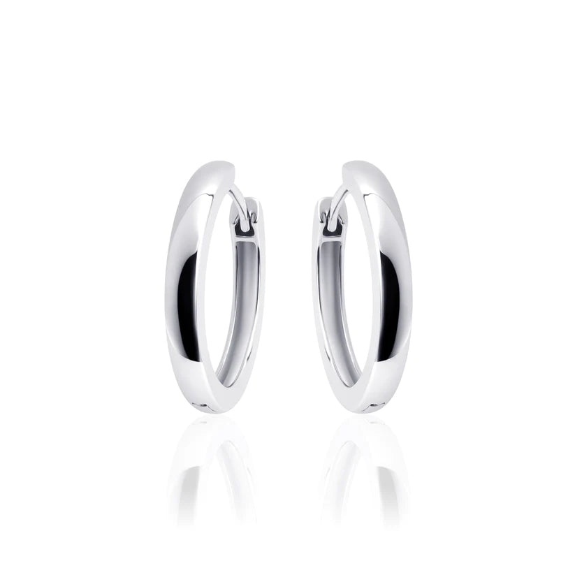 Gisser Sterling Silver Earrings - 22mm Maxi Classic Polished Hoops