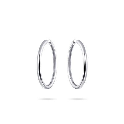 Gisser Sterling Silver Earrings - Classic Hoops