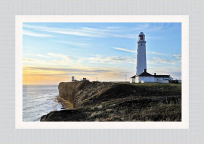 Nash Point Lighthouse Framed Picture - Art on Glass - **CLICK & COLLECT ONLY**