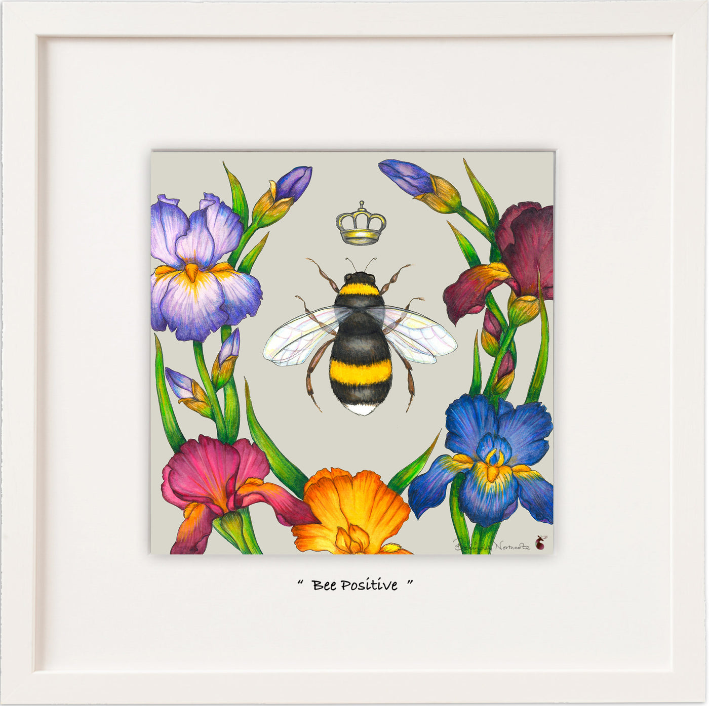 Belinda Northcote 'Bee Positive' Framed Print**