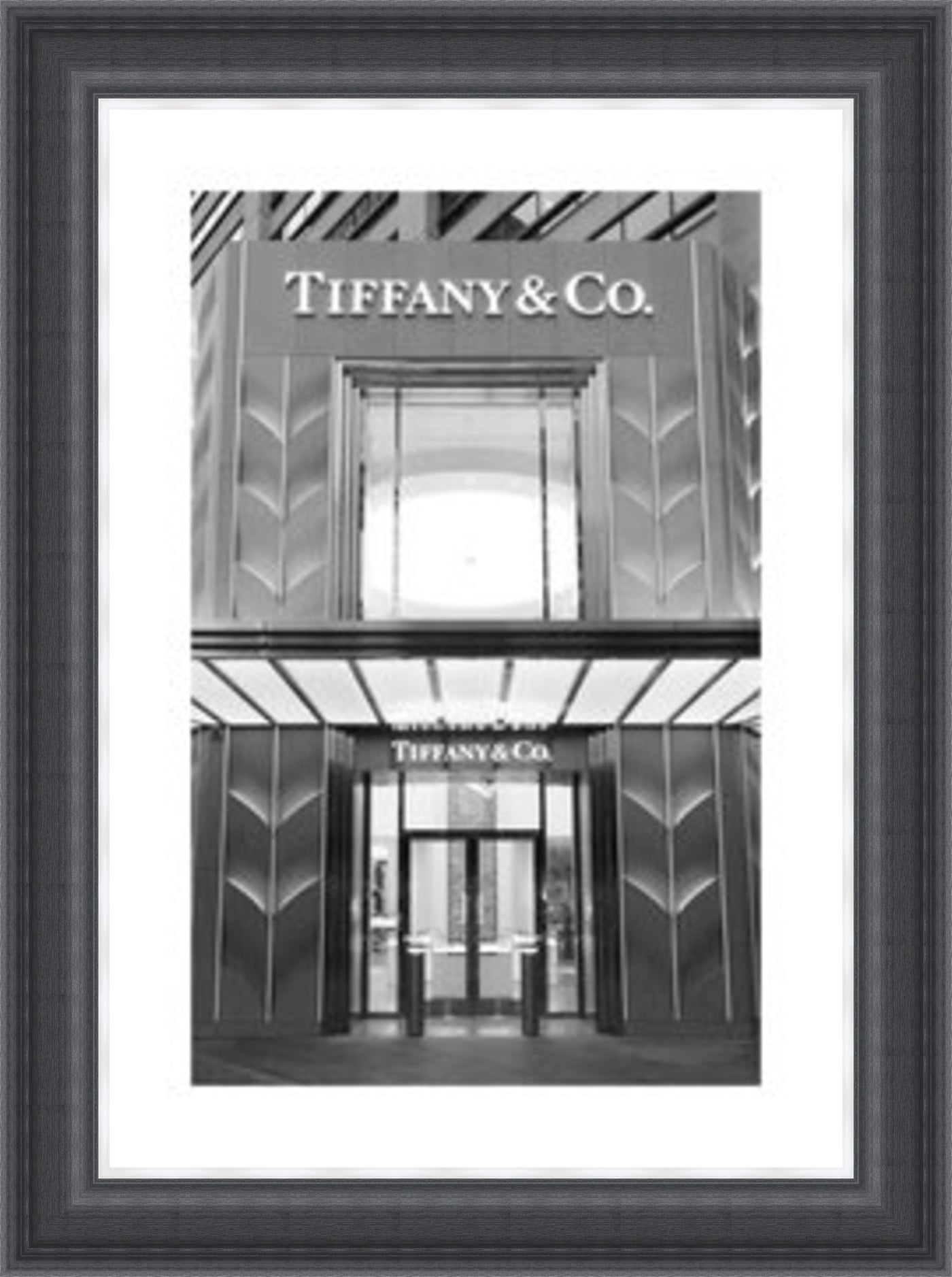 Tiffany Store Framed Picture - Art on Glass - **CLICK & COLLECT ONLY**