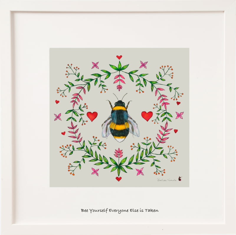 Belinda Northcote 'Bee Yourself' Framed Print*