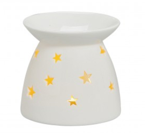 Oil Burner with Cut out Stars