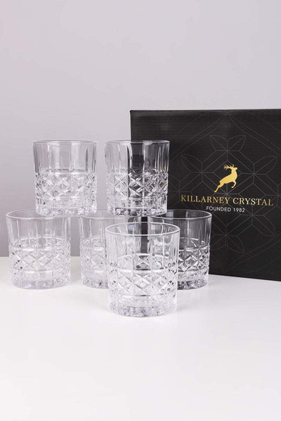 Killarney Crystal Brandon Whiskey Glass - Set of 6 PQ6