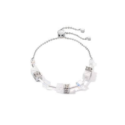 Coeur De Lion - GeoCUBE® Iconic Nature Chain - Silver Bracelet