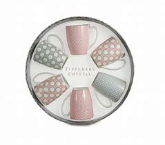 Tipperary Crystal Spots & Stripes Mug - Set Of 6