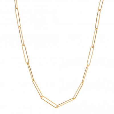 Hot Diamonds by Jac Jossa - 18ct Gold Plated Sterling Silver Embrace Square Wired Chain
