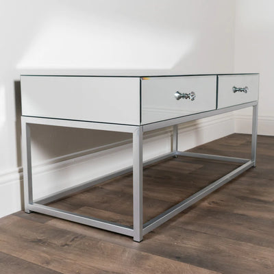 Tara Lane Aspen Mirrored Coffee Table - Silver **CLICK & COLLECT ONLY**