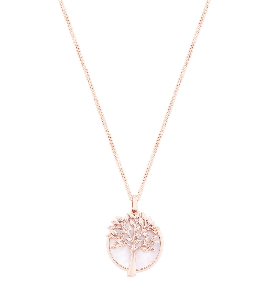 Tipperary Crystal Pendant -Tree Of Life Collection - Tree Of Life & Mother of Pearl Moon