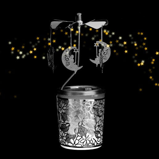 Spinner Tea Light Holder - Moon and Fairy