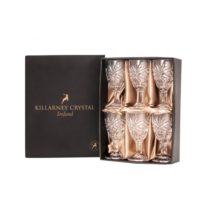 Killarney Crystal Trinity Liqueur Glass - Set of 6 PQ8