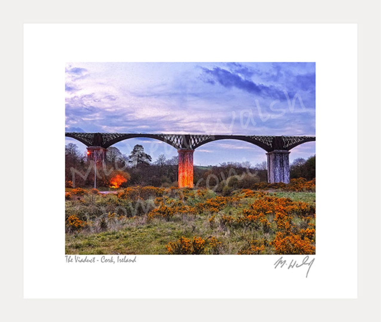 THE VIADUCT - Michael Walsh Framed Print C-788