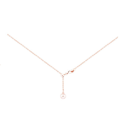 Tipperary Crystal Pendant - Bees White Enamel - Rose Gold Plated
