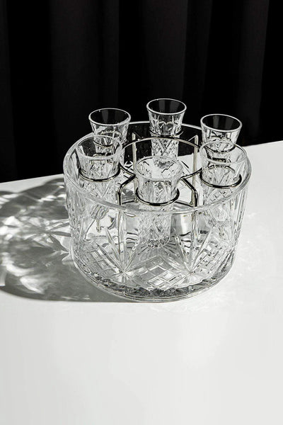 Killarney Crystal Trinity Vodka Drinks Set - 8 Piece PQ4