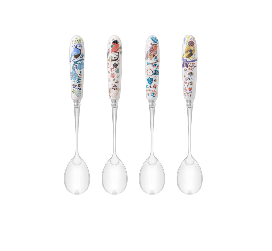 Tipperary Crystal Birdy Dessert Spoons - Set of 4