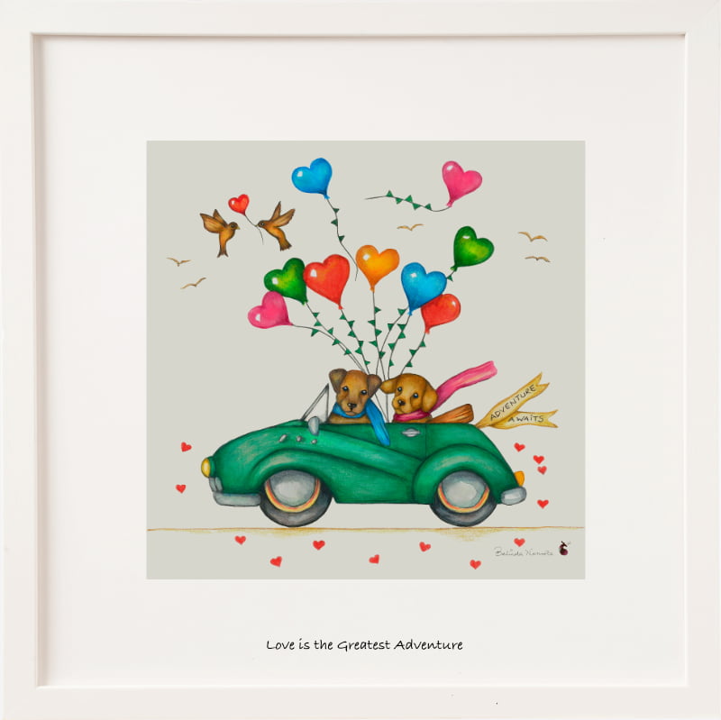 Belinda Northcote 'True Love is the Greatest Adventure' Framed Print**