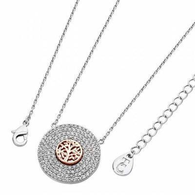 Tipperary Crystal Pendant - Tree of Life Collection - Tree of Life Insert - Silver Plated