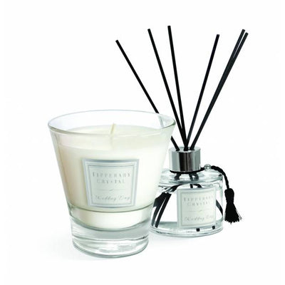 Tipperary Crystal Candle & Diffuser Gift Set - Wedding White Amber