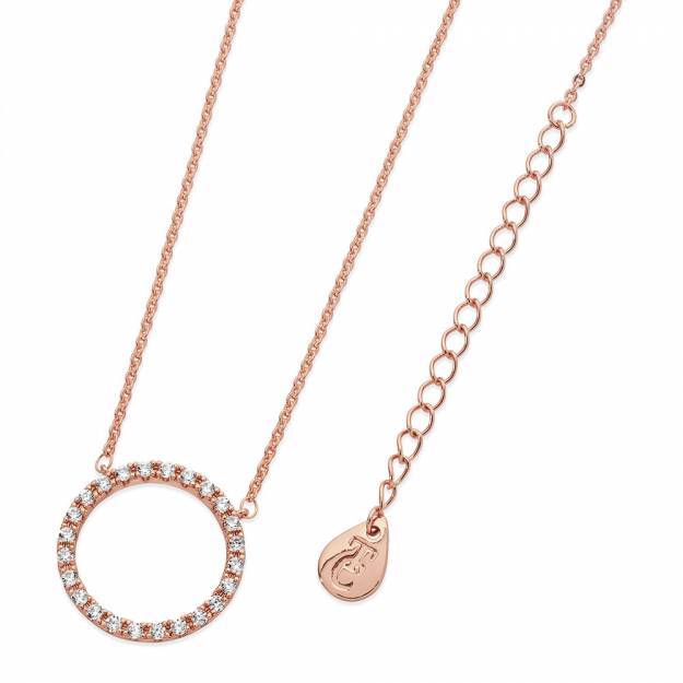 Tipperary Crystal Pendant - Moon Collection - Forever Moon - Rose Gold Plated