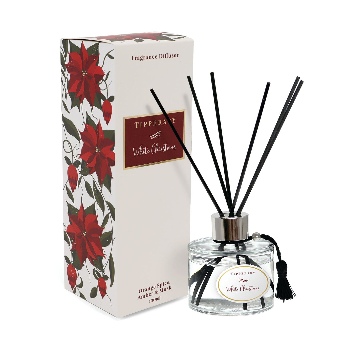 Tipperary Crystal Christmas - Poinsettia Diffuser Collection